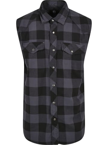 Brandit Sleeveless Shirt in black/grey