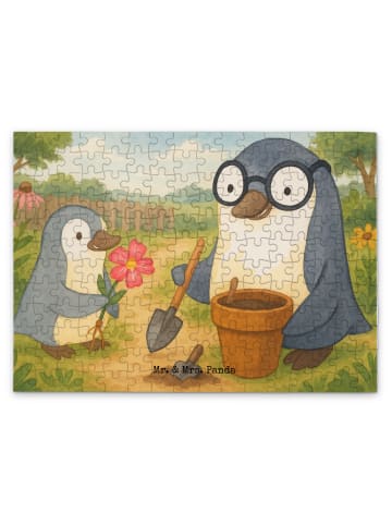 Mr. & Mrs. Panda Puzzle Pinguin Opa Blumen pflanzen Design ohne ... in Weiß