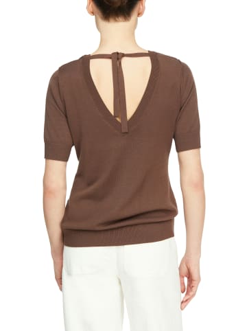 comma Blusenshirt in schoko - 0001
