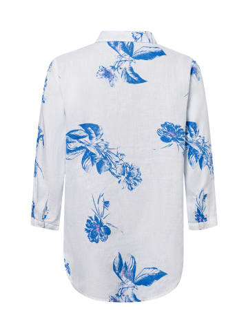 Franco Callegari Blusenshirt in weiß blau - 0008