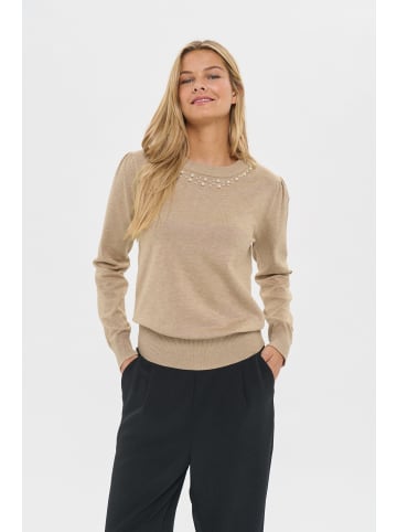 SAINT TROPEZ Strickpullover TemmaSZ Gerade Passform in Amphora Melange