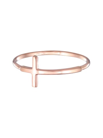 Elli Ring 750 Rosegold Kreuz in Rosegold