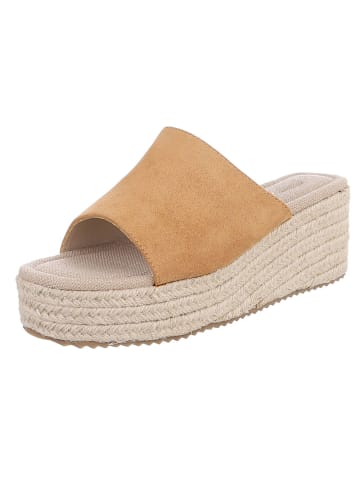 Ital-Design Sandale & Sandalette in Camel und Beige