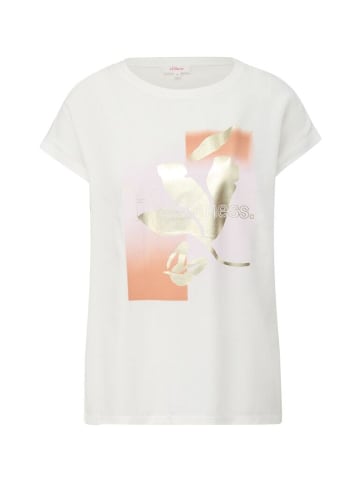 S.OLIVER RED LABEL T-Shirt in creme