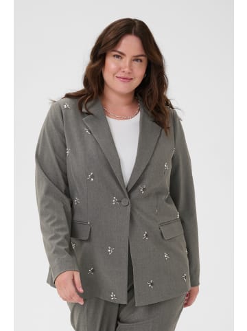 KAFFE curve Blazer KColia Loose fit in Grey Melange