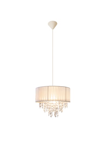 näve Pendelleuchte "KRISTALLO" in weiß - (L)30 cm x (B)30 cm x (H)100 cm