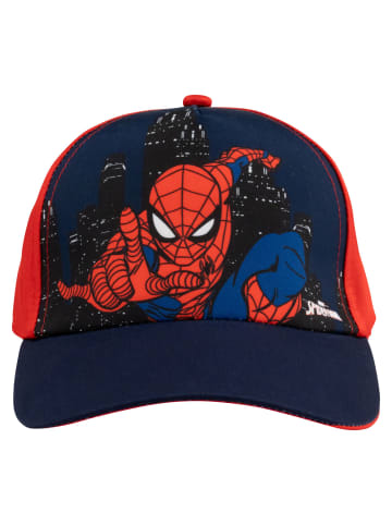 Marvel Spiderman Kappe Cap Basecap Baseballkappe verstellbar in blau/rot
