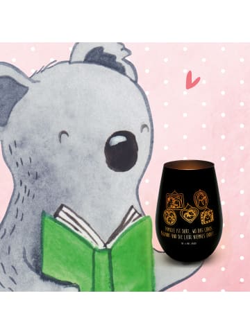 Mr. & Mrs. Panda Teelichthalter Igel Familie mit Spruch in Schwarz