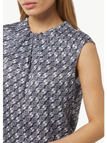 comma Bluse ärmellos in Blau