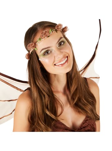 tectake Bezauberndes Nymphen Naturgeist Kleid, braun