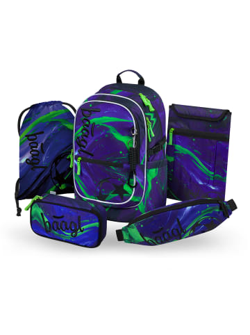 BAAGL 5-tlg. Set: Schulrucksack Core in Rosa Football Champion
