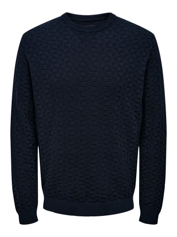 ONLY & SONS Strickpullover in Dark Navy