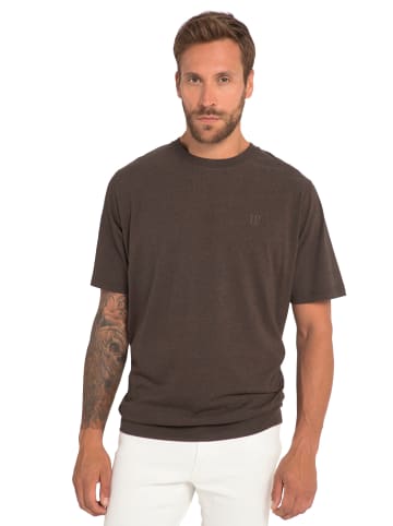 JP1880 Kurzarm T-Shirt in braungrau