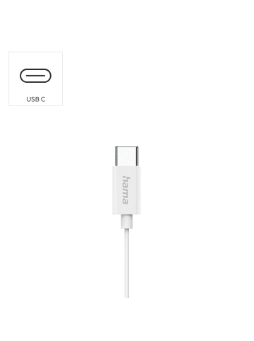 Hama Kopfhörer Classy Earbuds, USB-C, Weiß