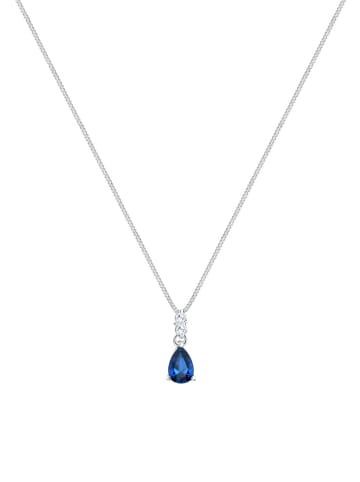 Elli Halskette 925 Sterling Silber Tropfen in Blau