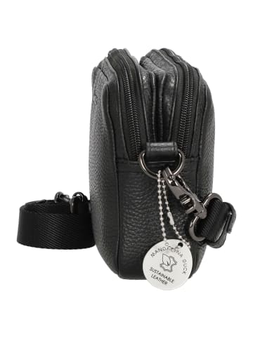 Mandarina Duck Mellow Leather - Umhängetasche 20 cm (dress blue) in nero