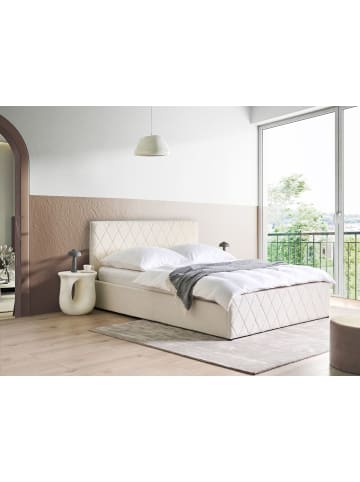 Beliani 2-tlg Doppelbett ROCHEFORT in Weiß