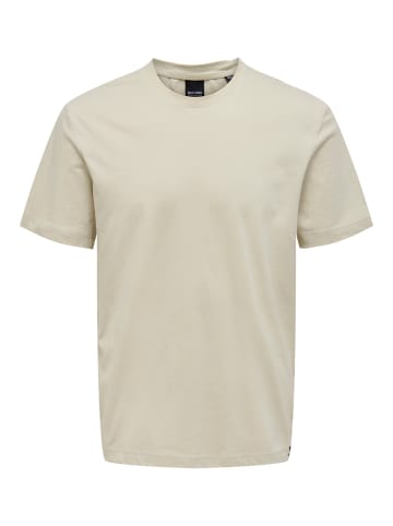 Only&Sons T-Shirt ONSMAX LIFE in Beige