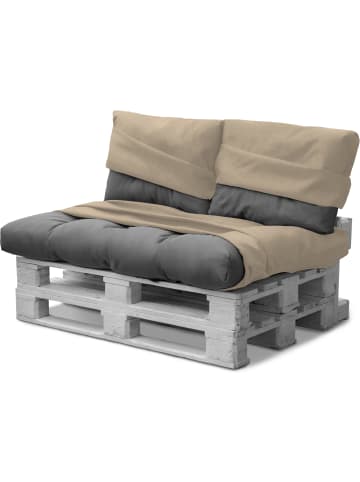 Aspero Wasserdichte Palettenkissenbezüge 3-teilig Manduria in Beige