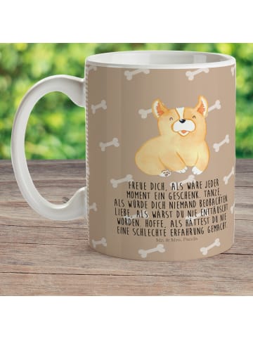 Mr. & Mrs. Panda Trinkbecher Corgie mit Spruch in Hundeglück