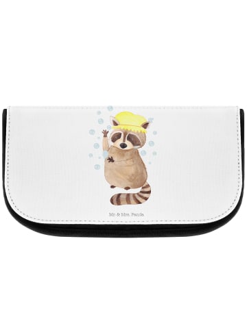 Mr. & Mrs. Panda Kulturtasche Waschbär ohne Spruch in Weiß