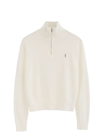 Polo Club Pullover RIGBY GO ZIPPER COTTON W VO in Ecru