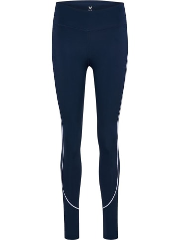Hummel Leggings "Pulse Piping Mw Tights" in Blau