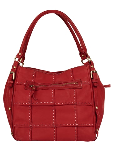 Samantha Look Shopper echt Leder in rot