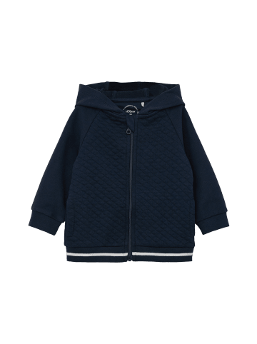 s.Oliver Sweatshirt Jacke langarm in Blau