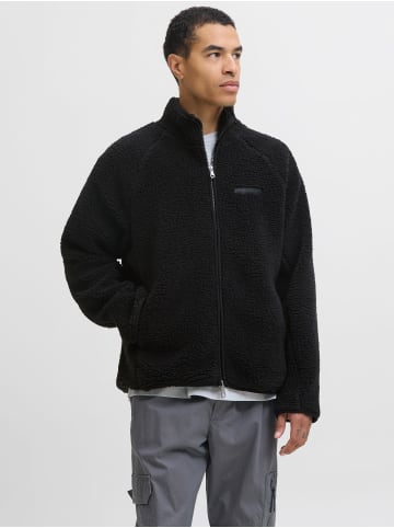 Jack & Jones Teddyfell Jacke in Black