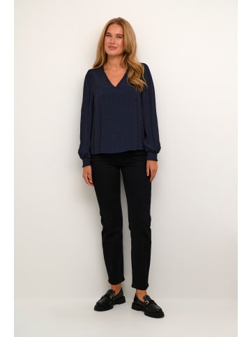 Kaffe Langarm-Bluse KAlissa in Midnight Marine