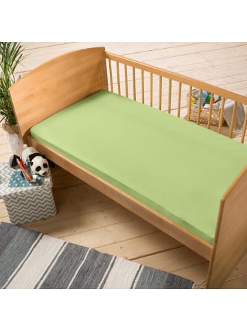 Erwin Müller Single-Jersey Kinder-Spannbettlaken Murnau in lindgrün