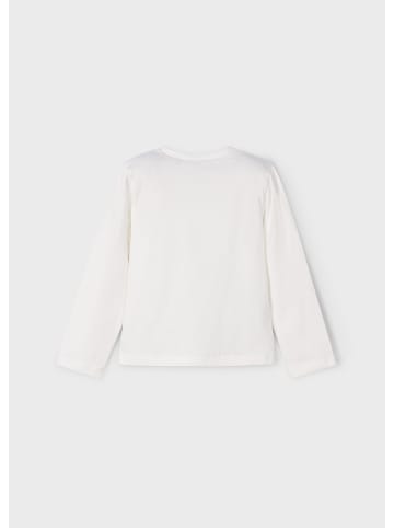 Mayoral Langarmshirt mit Pailletten in macchiato