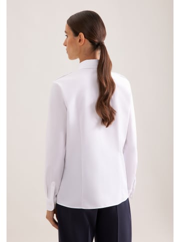 Seidensticker Pilotenbluse Slim in Weiß