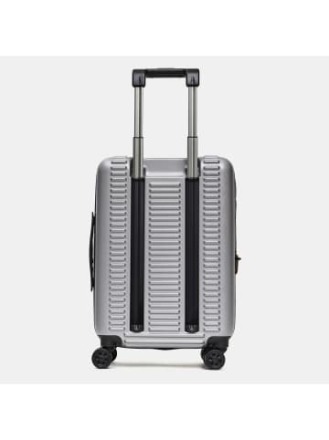 Mandarina Duck Tank Case 4 Rollen Kabinentrolley S 55 cm mit Dehnfalte in grigio