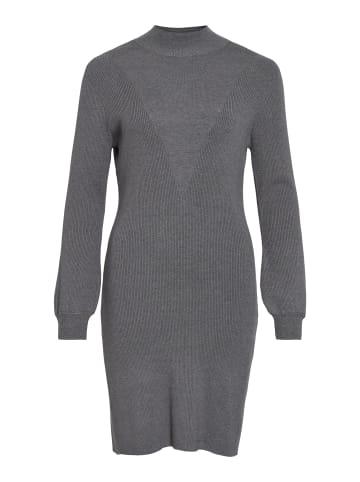 Vila Strickkleid in Dark Grey Melange