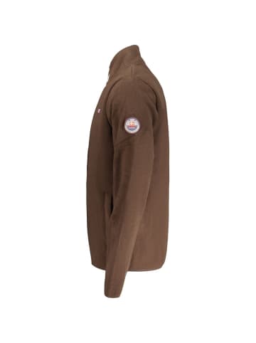 NORWAY 1963 Braun Polyester Herren Sweatjacke