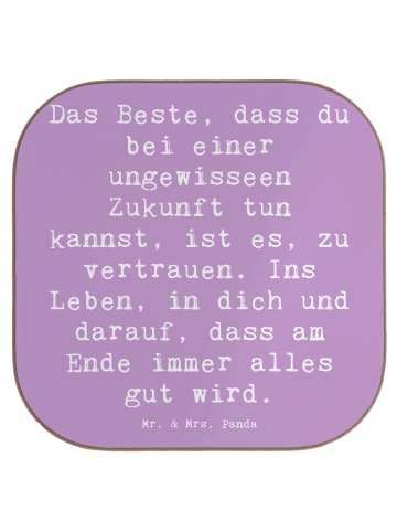 Mr. & Mrs. Panda Untersetzer für Gläser Spruch Neuen Technologie... in Lavendeltraum