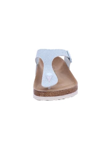 Birkenstock Zehentrenner Gizeh Logo in canvas surf green