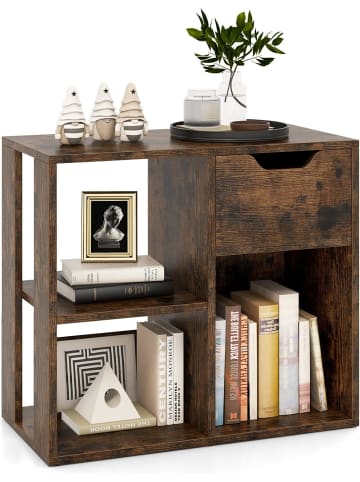 COSTWAY Bücherregal 60 x 30 x 53 cm in Braun