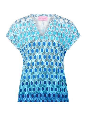 Betty Barclay Printshirt mit Farbverlauf in Blau/Weiß