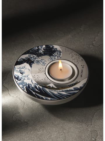 Goebel Kerzenhalter " Hokusai  Die Welle " in Bunt