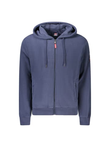 NORWAY 1963 Blaues Polyester-Kapuzen-Sweatshirt