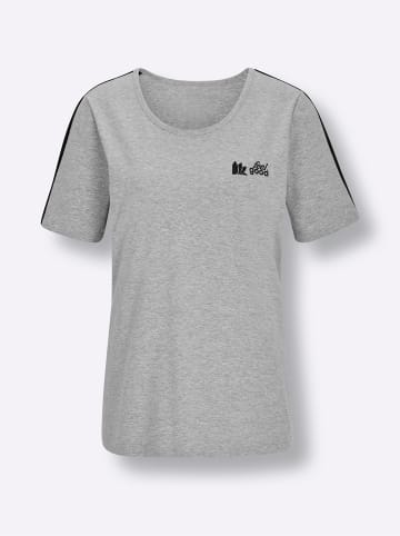 WITT WEIDEN Shirt in grau-meliert-schwarz