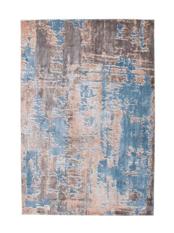Kayoom Wohnzimmer Teppich – Kurzflorteppich Ocean 300 in multi - blau - rechteckig