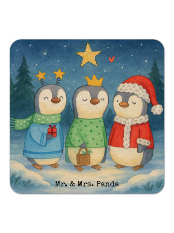 Mr. & Mrs. Panda Tassenuntersetzer Winterzeit Heilige drei König... in Weiß