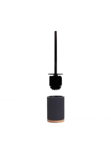 5five Simply Smart WC-Bürste NATUREO mit Halter in Schwarz, 39 x 8,8 cm