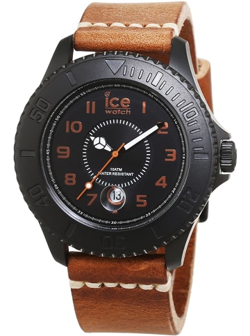 Ice Watch Quarzuhr Ice-Heritage braun Lederarmband  48 mm in braun