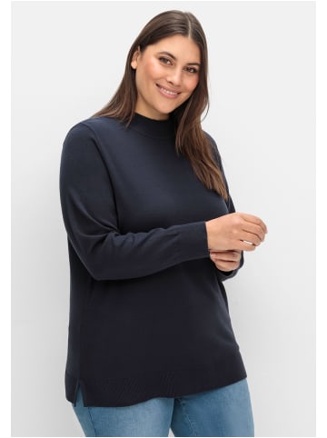 sheego Pullover in tiefblau