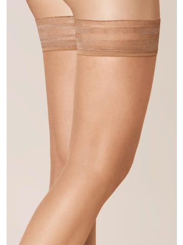Kunert Halterlose Feinstrümpfe Beauty 7 rutschfest in Cashmere